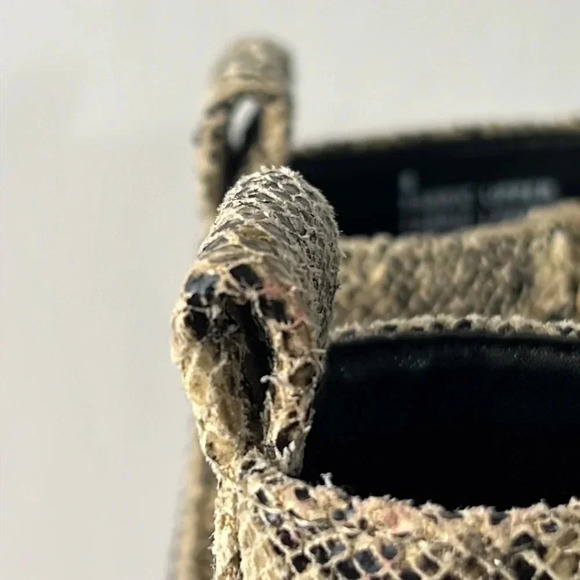 Express Cross Strap Snakeskin Print Lace Up Side Zip Combat Boots Size 8 NWT - Picture 16 of 16